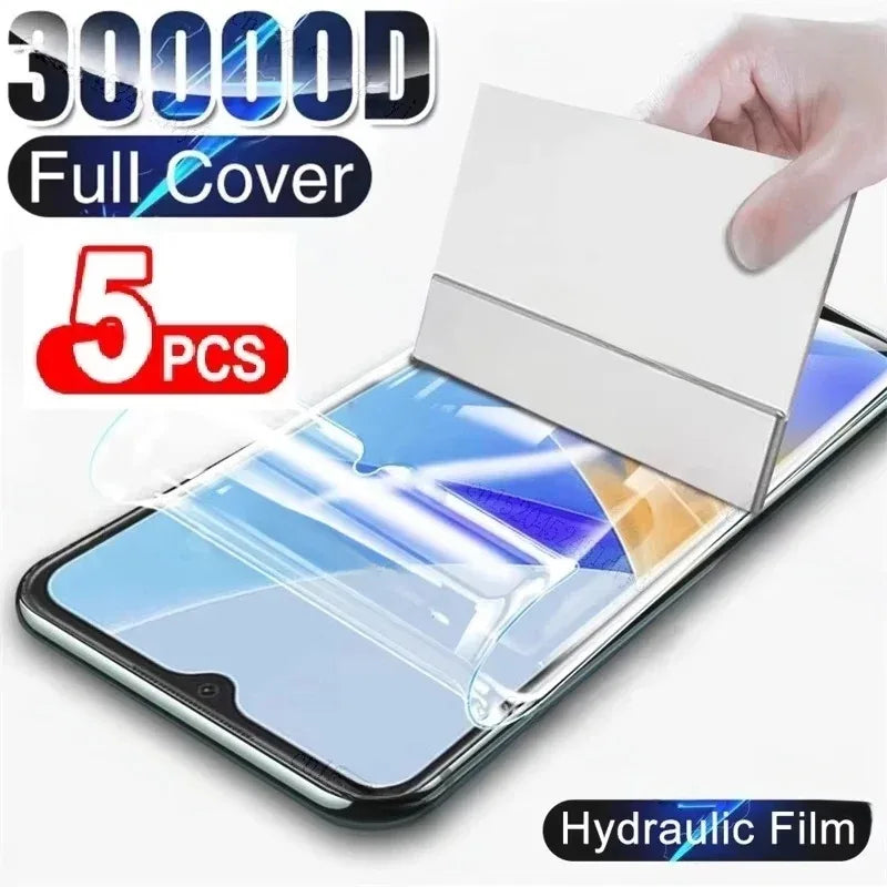 iPhone Screen Protector 5-Pack - Anti-Scratch Hydrogel Film for iPhone Tidesmit