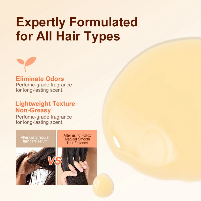 Hair Smoothing Serum | Deep Nourishing Repair Oil for Frizz-Free Shine Scrubs Treatments Tidesmit