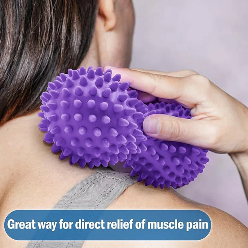 Foot Massage Roller and Spiky Ball Set for Deep Tissue Muscle Relief Body Shaping Massage Equipment Tidesmit
