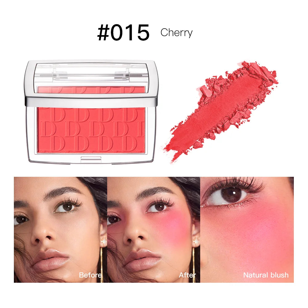 Tidesmit matte peach cheek tint blush palette swatch showing waterproof face contouring and rouge texture detail