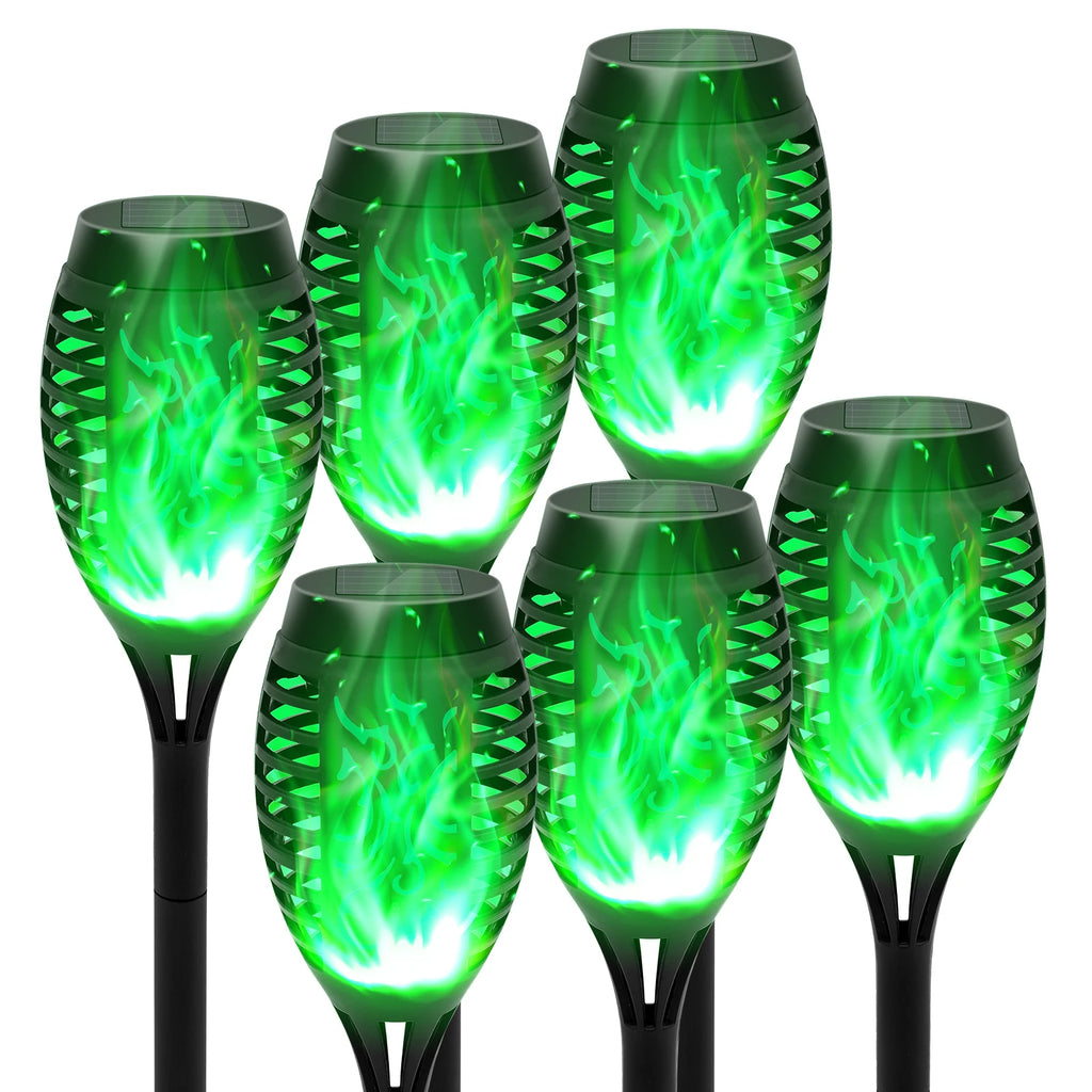 12LED Solar Flame Torch Lights Flickering Waterproof Garden Decoration Outdoor For Lawn Path Yard Patio Floor Lamps
