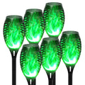 12LED Solar Flame Torch Lights Flickering Waterproof Garden Decoration Outdoor For Lawn Path Yard Patio Floor Lamps