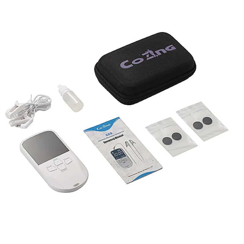 Vagus Nerve Stimulation Device for Sleep - Portable White Ear Clip Relaxation Treatment Tidesmit