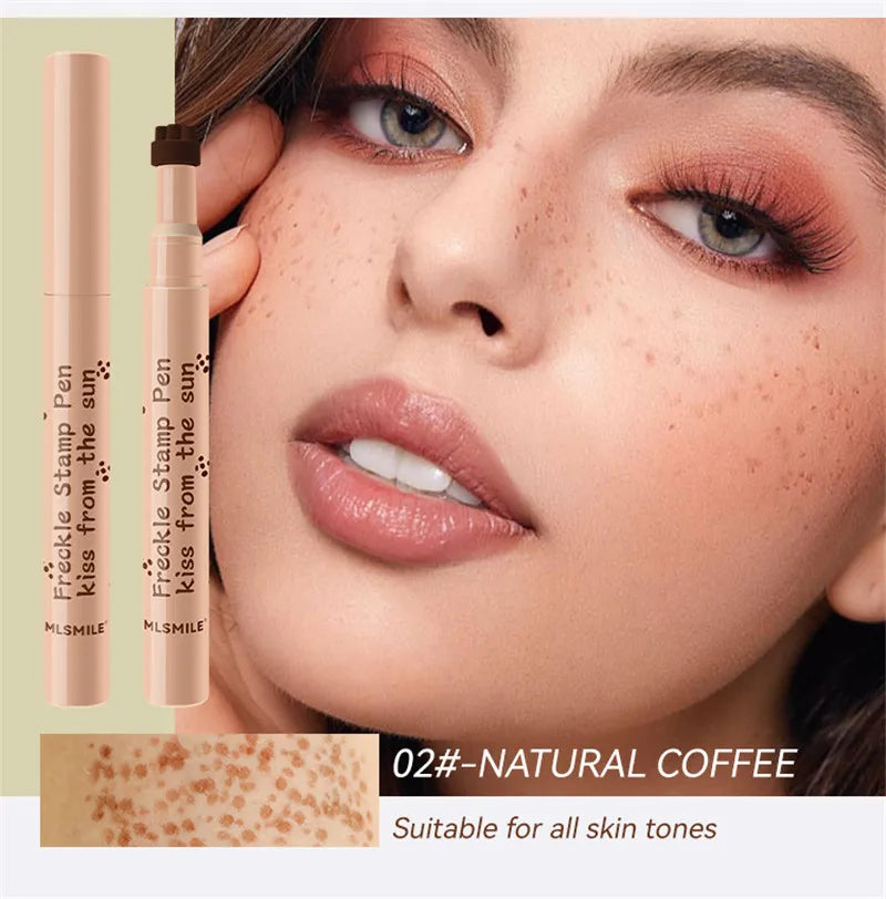 Tidesmit waterproof freckle stamp pen for natural long-lasting faux dots on all skin tones face makeup detail view