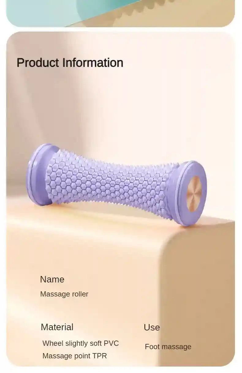 Foot Massage Roller for Plantar Fasciitis Therapy - Ergonomic Design Massage Roller Tidesmit