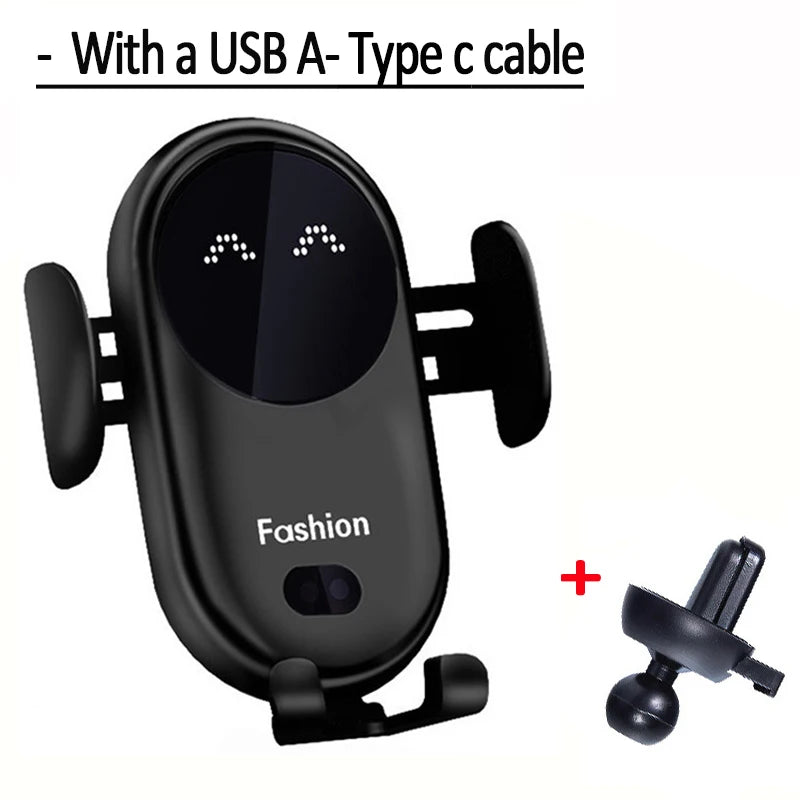 Wireless Car Charger Mount 30W Fast Charging Phone Holder for Car Standard Tidesmit