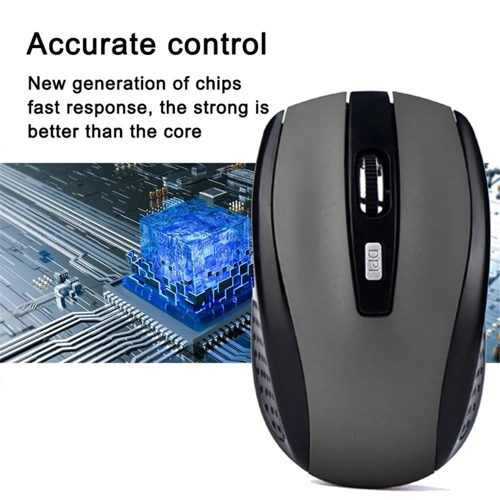 Slim Mini 2.4G Wireless Gaming Mouse 6D Optical for MacBook And Laptops 2.4GHz Compatible with 2.4G Wireless Technology