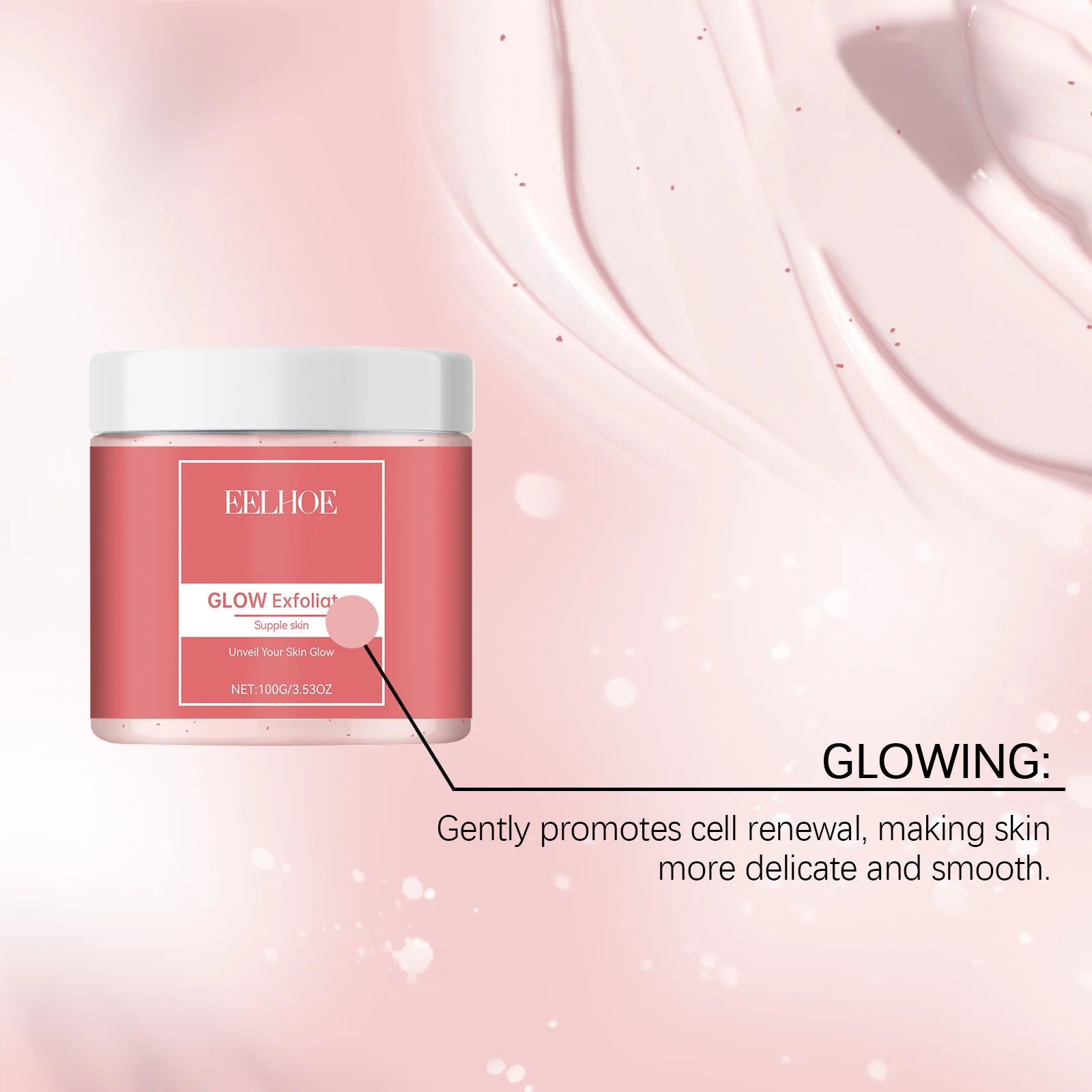 Facial Exfoliating Scrub for Dark Skin - Natural Brightening Glow Scrubs Treatments Tidesmit