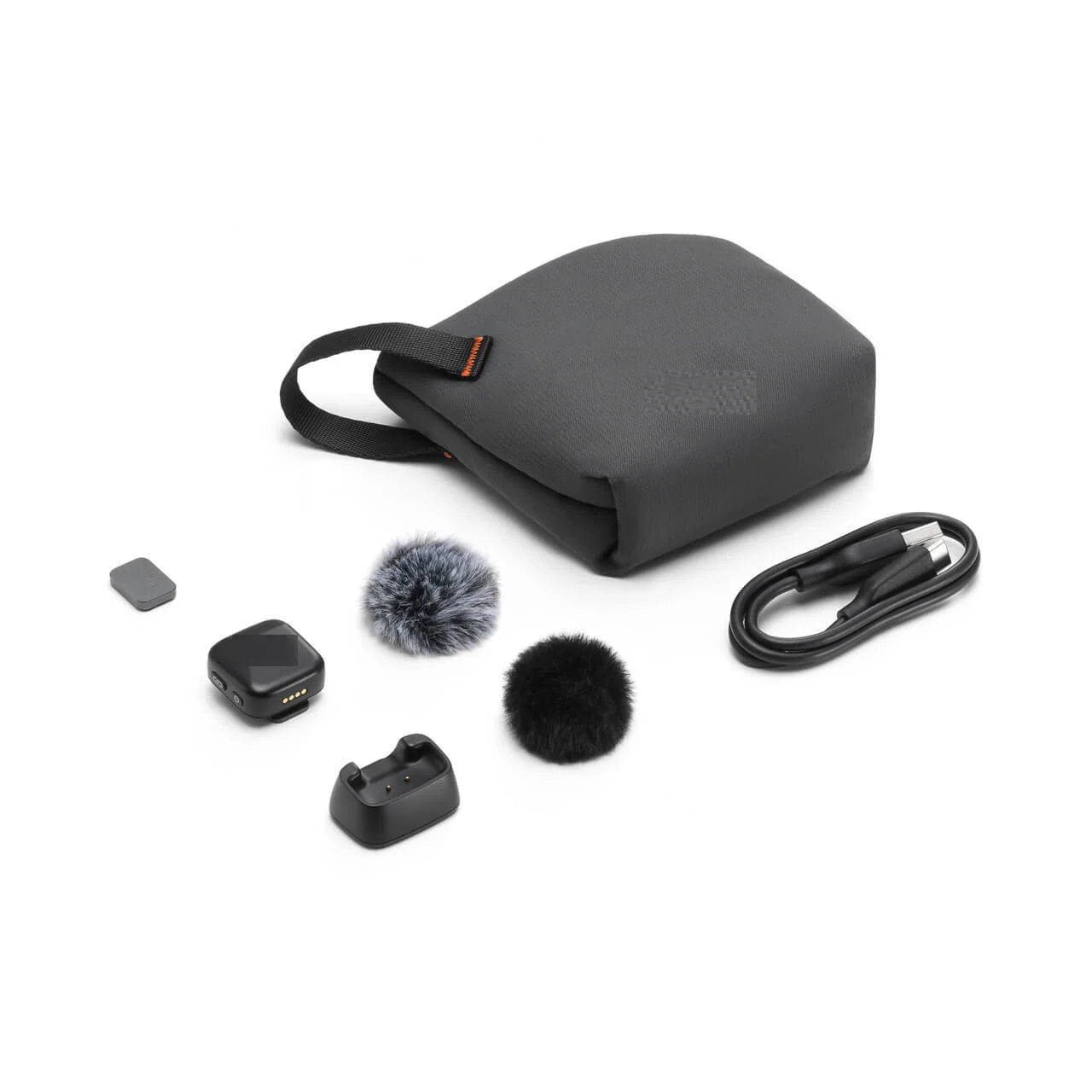 Wireless Lavalier Microphone System | Pro Audio for Content Creators Transmitter black Tidesmit