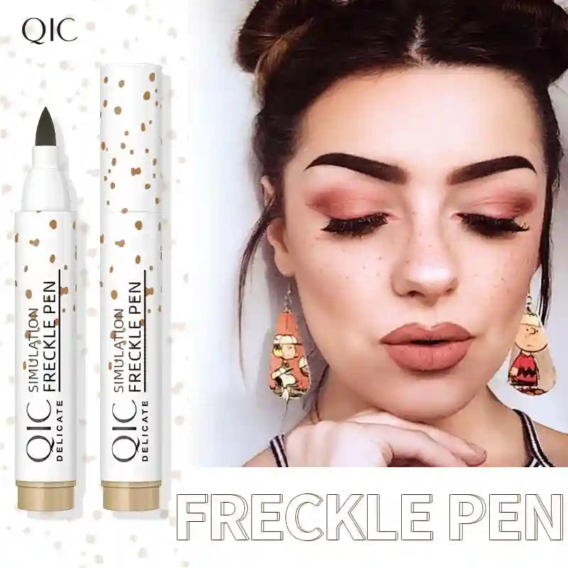 Tidesmit waterproof fake freckles pen for natural dotted face makeup texture close-up