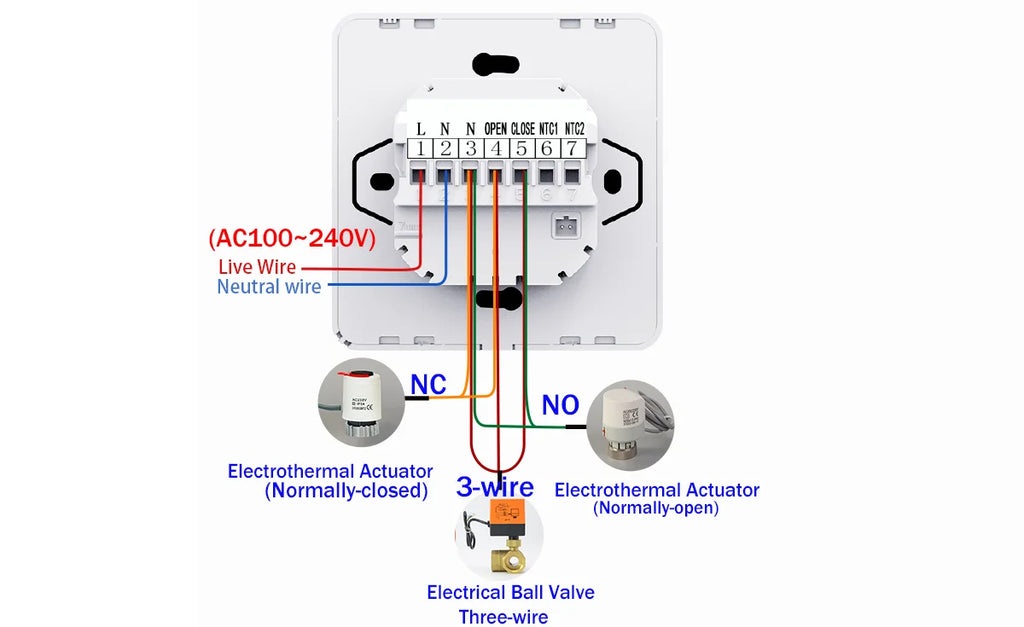 WiFi Smart Thermostat for Electric & Water Floor Heating | Tidesmit Tidesmit