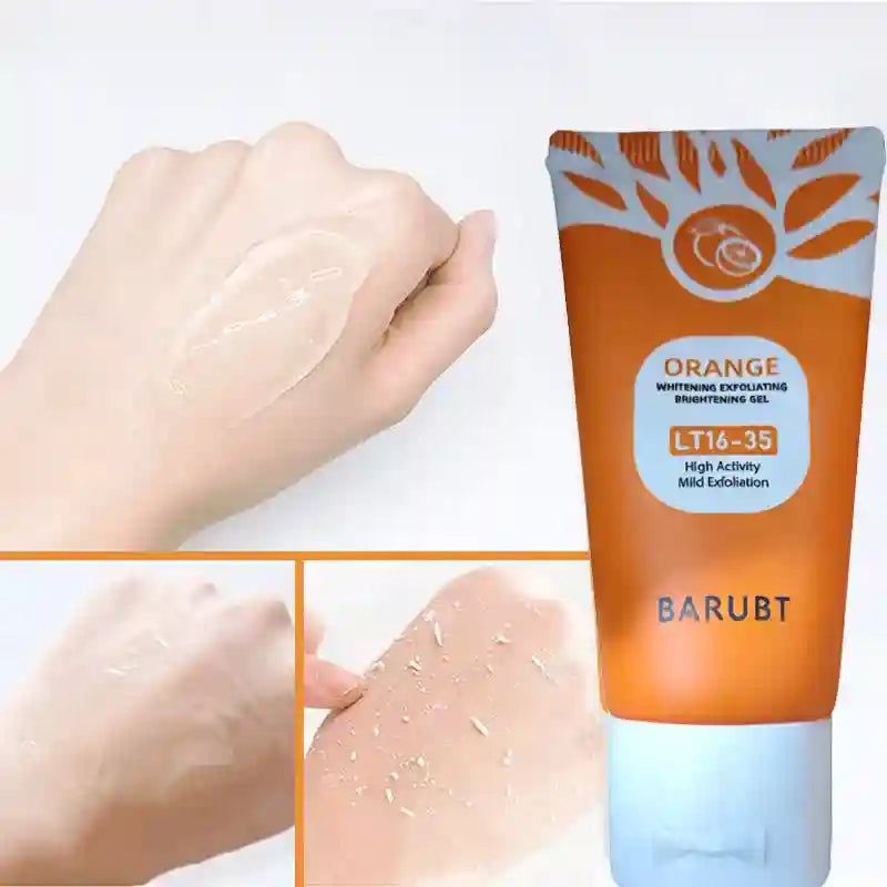 Orange Exfoliating Gel for Face and Body - Professional Deep Cleansing Scrubs Treatments Tidesmit