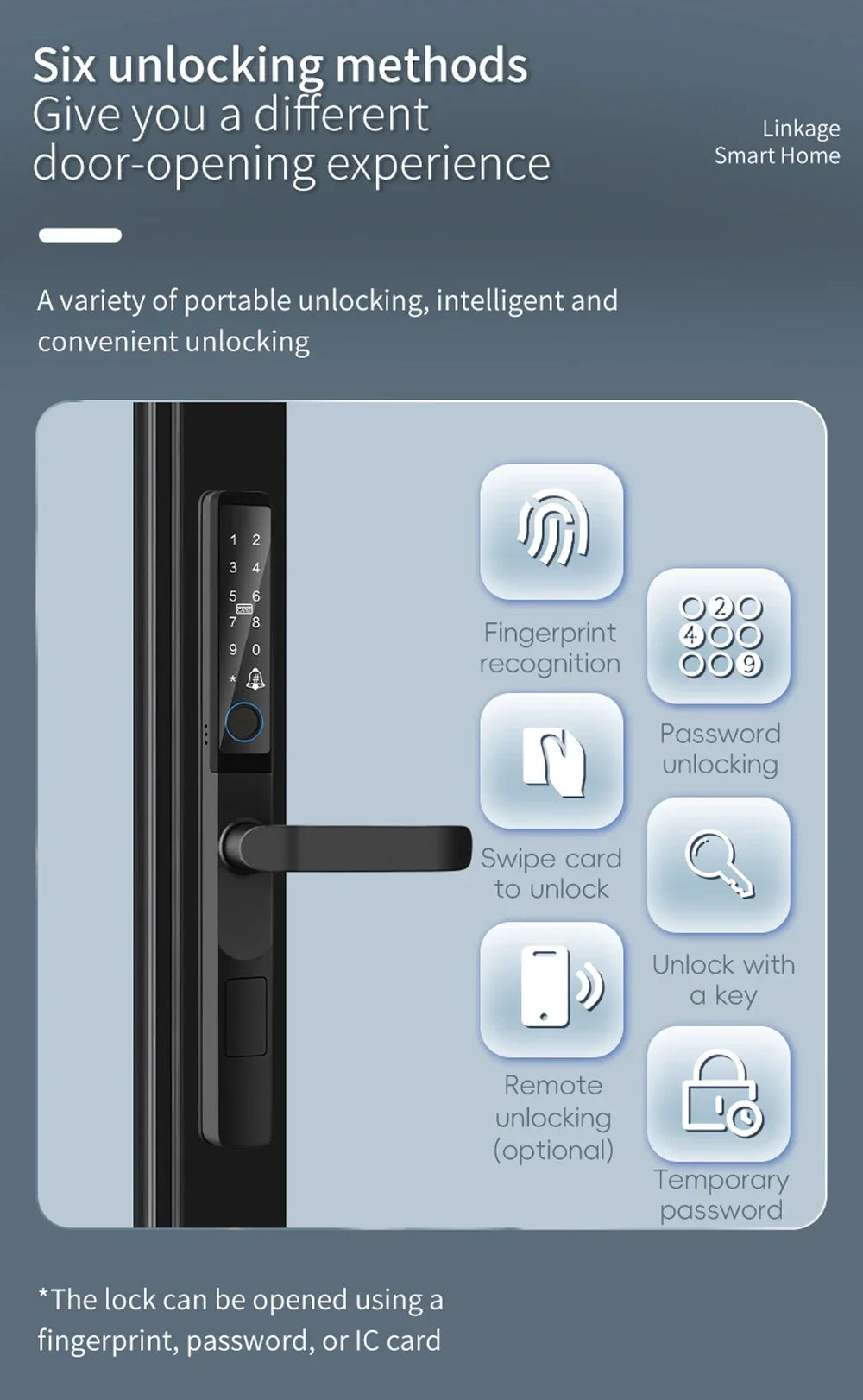 Euro 85 92mm Mortise Smartphone Access Keyless Entry Door Lock Handle Ultra-thin App Remote Operation WiFi Smart Lock