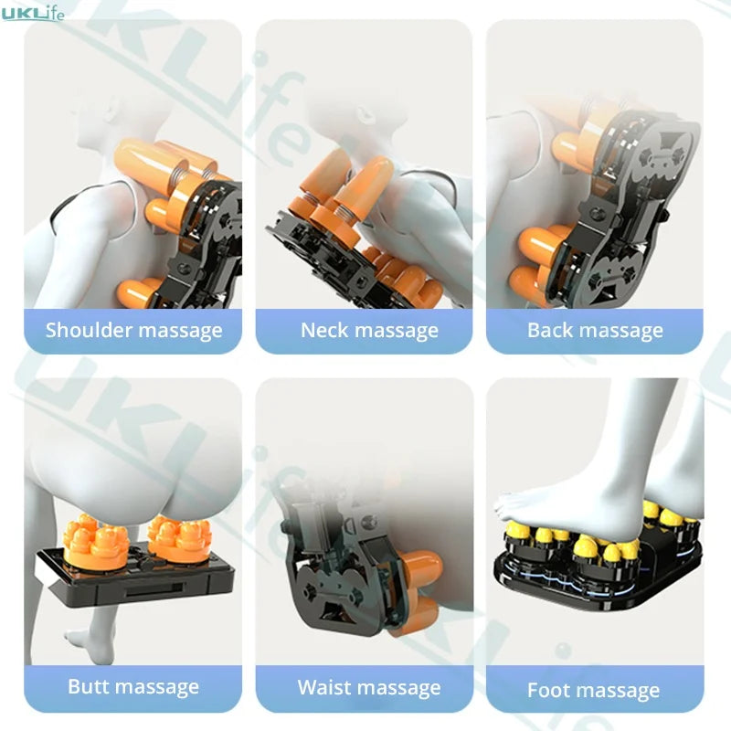 4D Full Body Massage Chair - Zero Gravity Electric Heat Recliner Body Shaping Massage Equipment Tidesmit