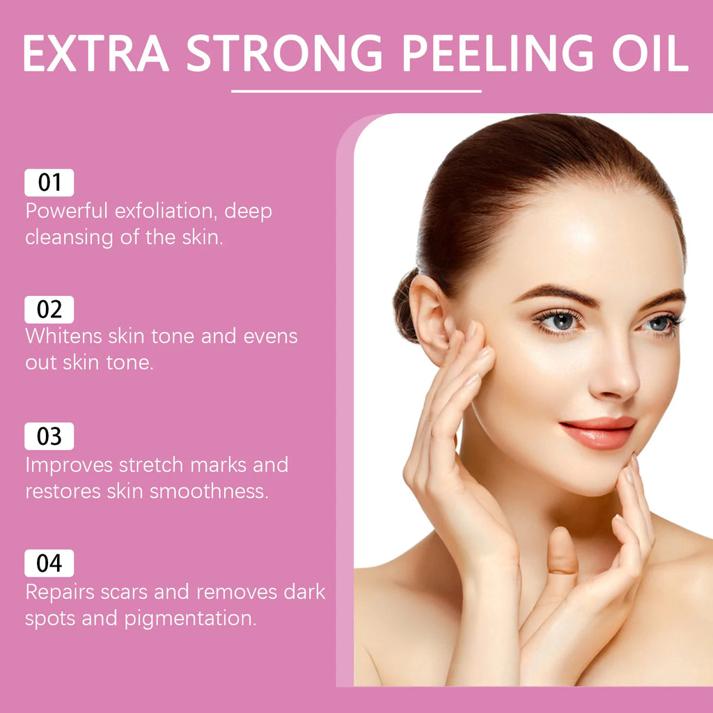 Exfoliating Yellow Skin Oil For Body Skin Moisturizing Nourishing Brightening Firming Moisturizing Massage＆Beauty Care Oil 110ml