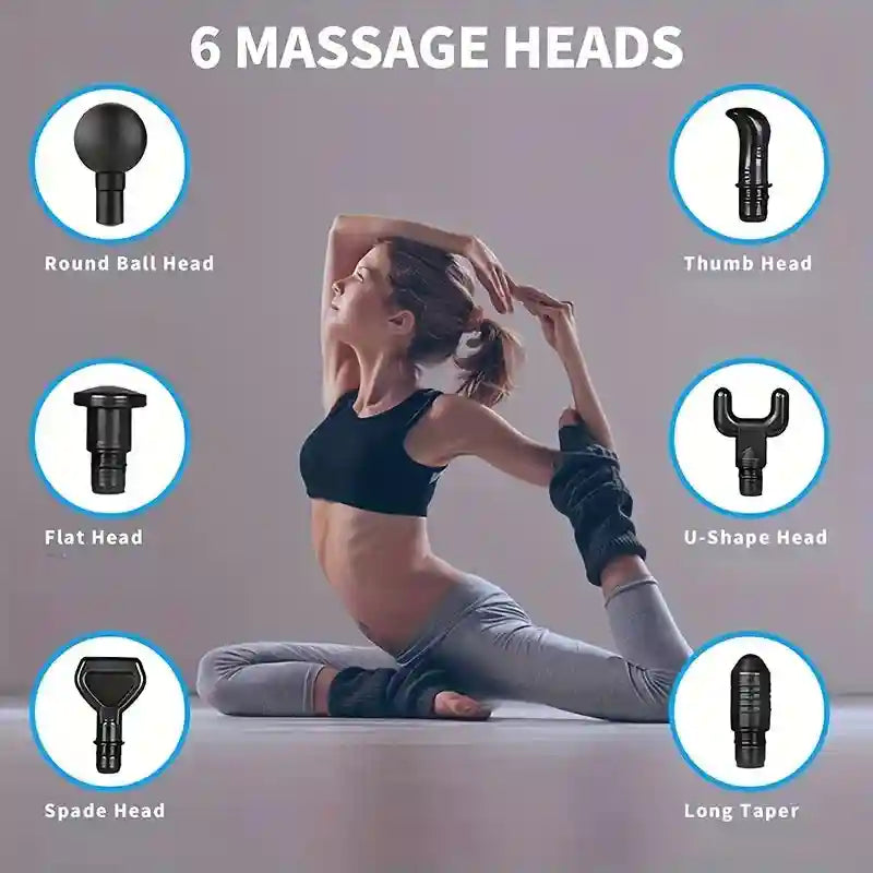 Deep Tissue Massage Gun - Portable Muscle Relief Tool by Tidesmit Back Massage Instrument Tidesmit
