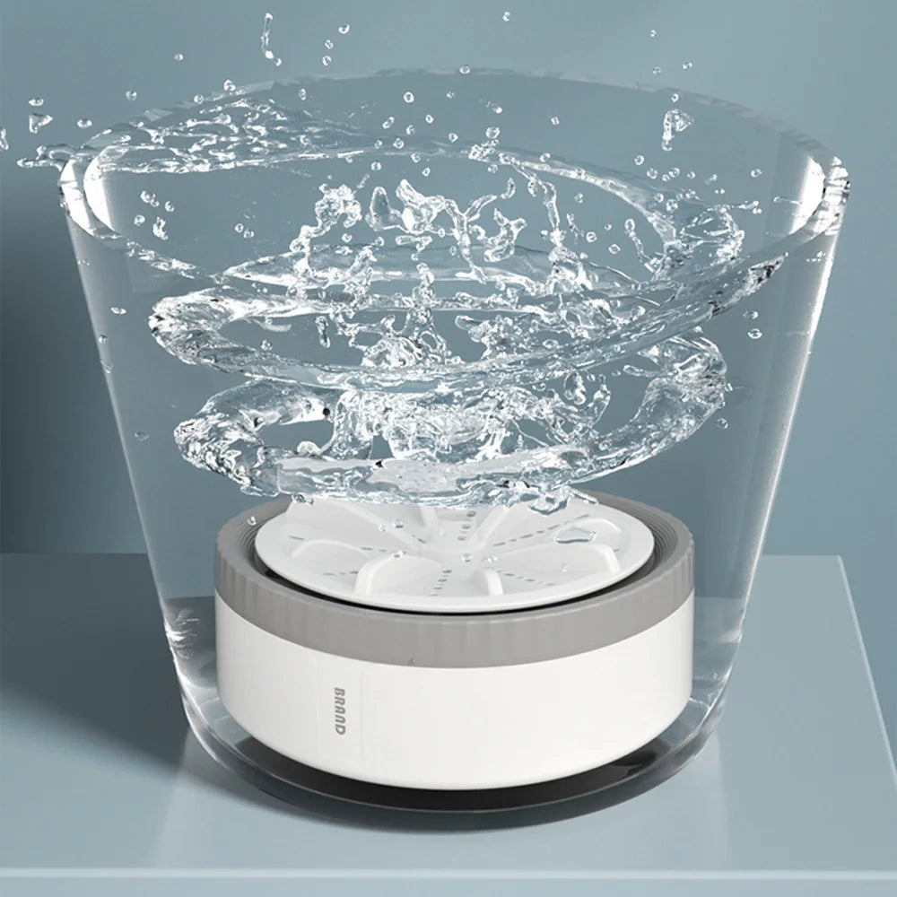 Tidesmit mini portable USB washing machine, 3-gear timer turbo laundry device for underwear, socks, and travel use