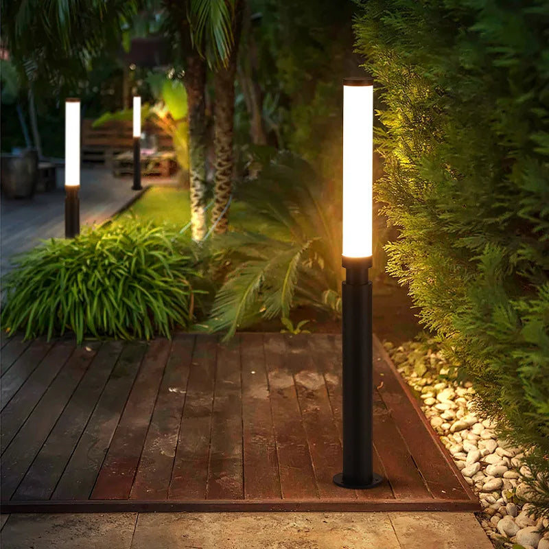 LED Lawn Light 110V 220V Waterproof IP65 Outdoor Simple Modern Street Lamp For Garden Path Landscape Park Courtyard Lighting