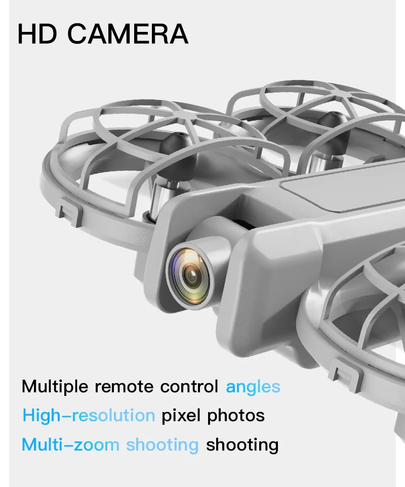 Mini Camera Drone - Optical Flow Control & Foldable Design Tidesmit