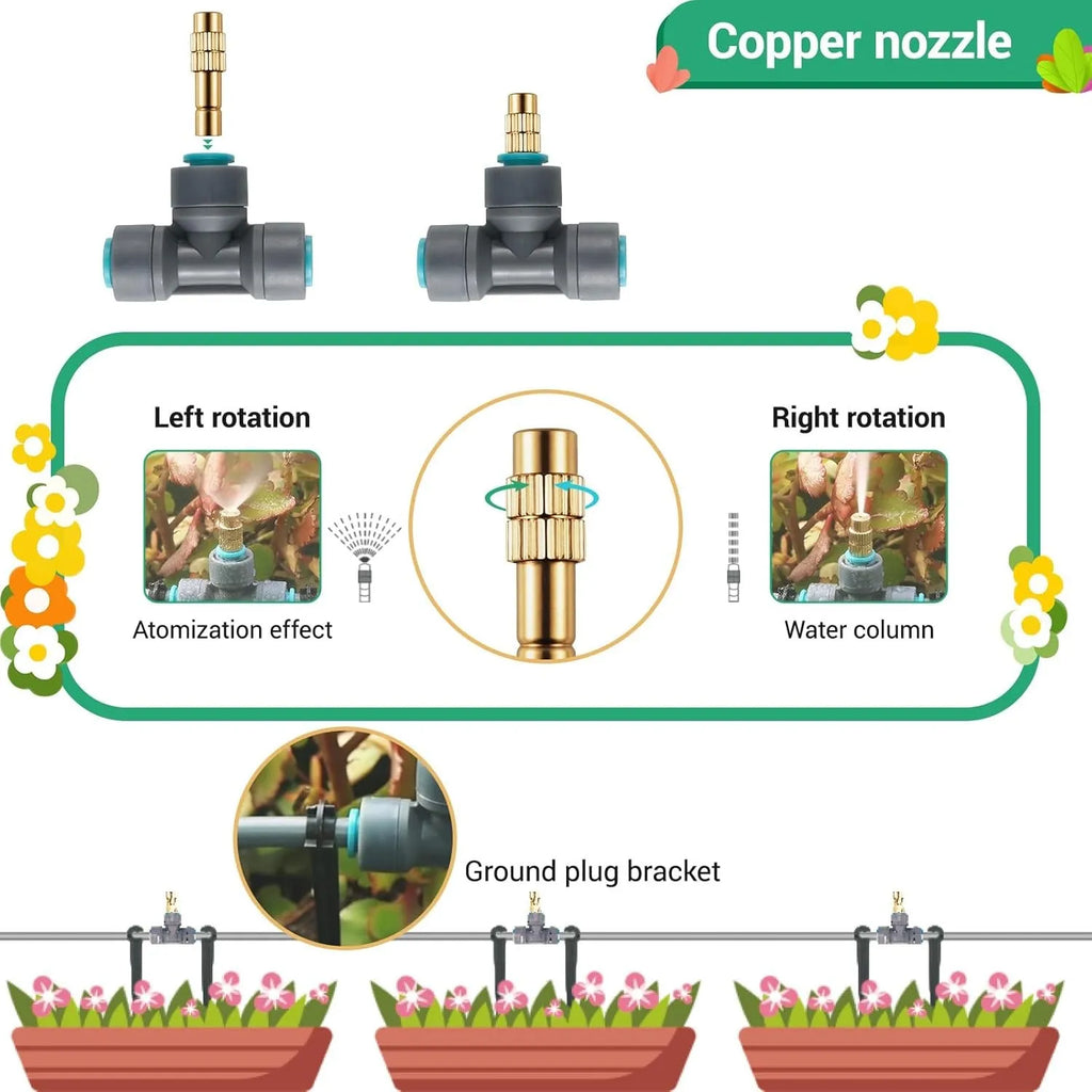 20/30M DIY Drip Irrigation System Automatic Watering System Garden Hose Micro Drip Garden Watering Kits Adjustable Drippers