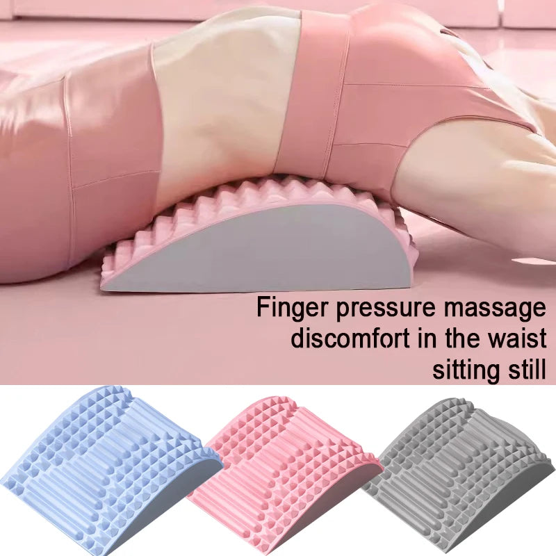Back Stretcher Neck Pillow for Lumbar Pain Relief - Ergonomic Wellness Tool Relaxation Treatment Tidesmit