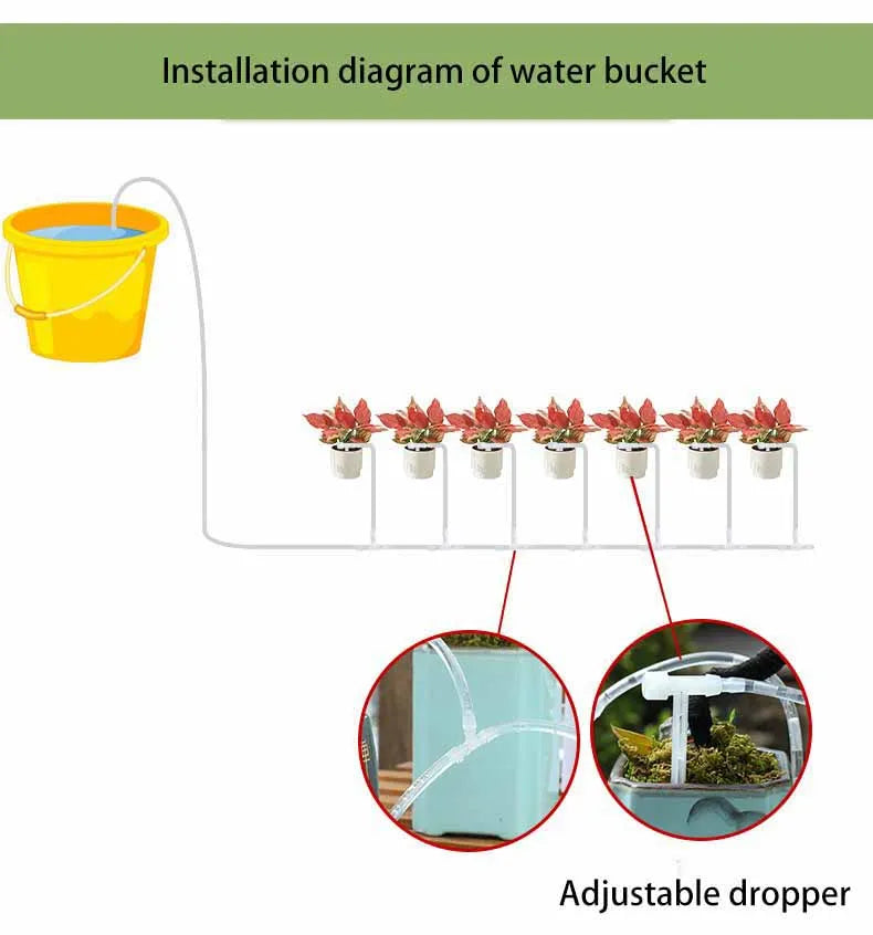 Plant Irrigation Bag Automatic Adjustable Dripping Rate Watering Bag Garden Watering Water Bag Plant Dripper Tools Kits
