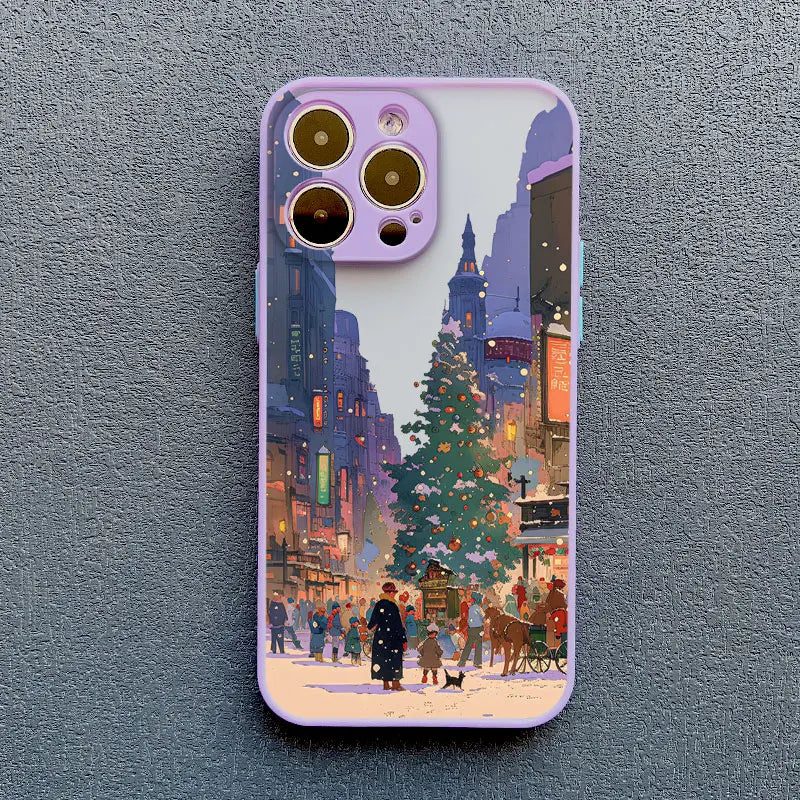 Christmas Cartoon Phone Case for iPhone 16 Pro Max - Shock-Absorbing Cover purple SDJJ 6 Tidesmit