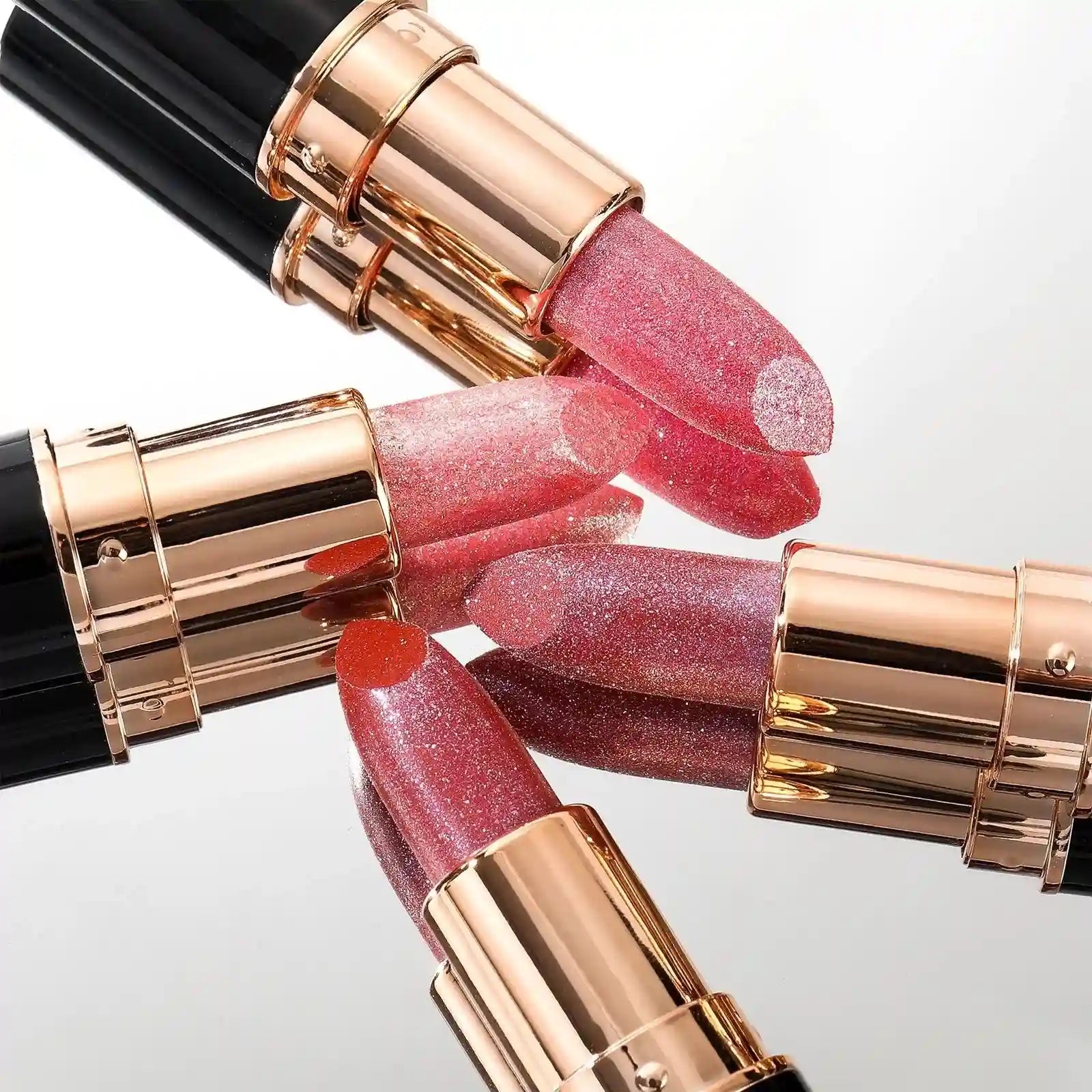 Metallic Glitter Waterproof Lipstick - Long-Lasting Shimmer Formula Lip Care Tidesmit