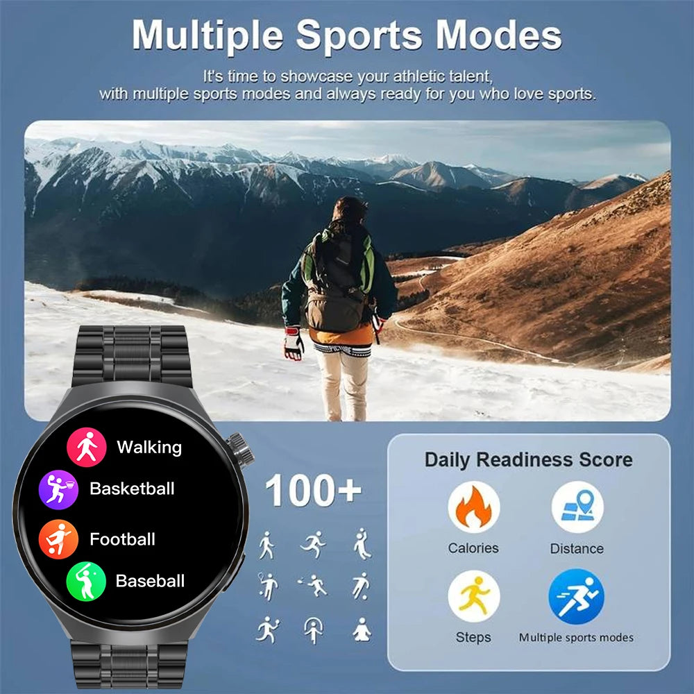 SENBONO Men's Smart Watch Heart Rate Blood Oxygen Monitor Bluetooth Call Multiple Sport Modes Voice Assistant Smartwatch for Men