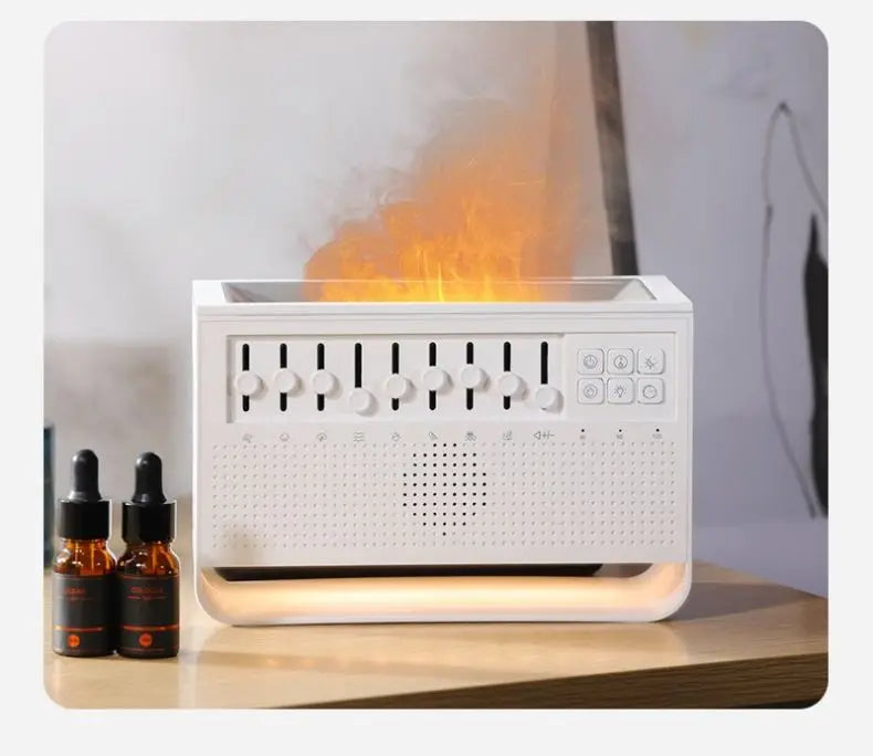 White Noise 3 in 1 Bluetooth Speaker Sleep Aid Night Light Humidifier All-in-one Machine 8 Nature Sound Essential Oil Diffuser