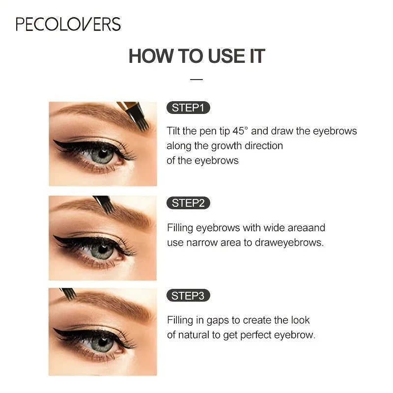 Eyebrow Tattoo Pen Waterproof 4-Tip Microblading Makeup Tool Permanent Makeup Machines Tidesmit