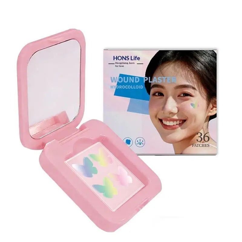 Colorful Star Butterfly Pimple Patch Gentle Hydrocolloid   Stickers for Skin Blemish Recovery and Care