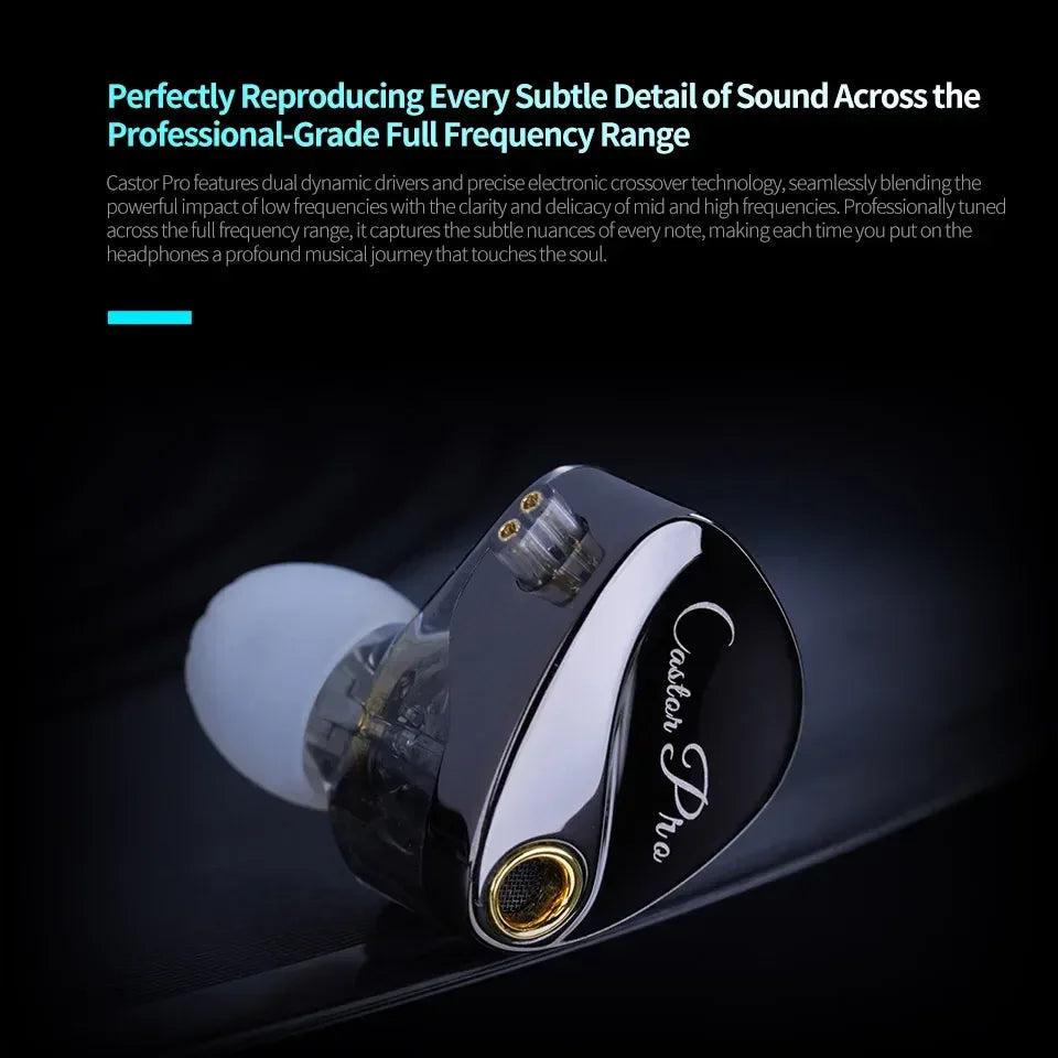 Tidesmit Dual Dynamic Driver Hi-Fi Wired In-Ear Monitors Tidesmit