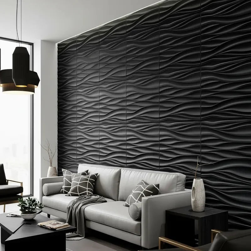 10PCS 30x30cm Wall Sticker 3D Wall Panels Indoor Wall Decoration For Living Room Bedroom Hotel Office Mural Tile-Panel-Mold