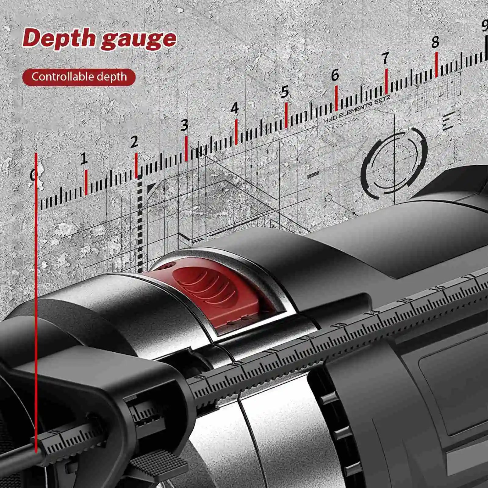 Electric Impact Drill Variable Speed Cordless/Plug-In Power Tool for Drilling Wood  Metal  Concrete  Brick Stone Multi-Function Household DIY Tool  Wall Hole Maker Portable Heavy-Duty Drill for Home and Workshop