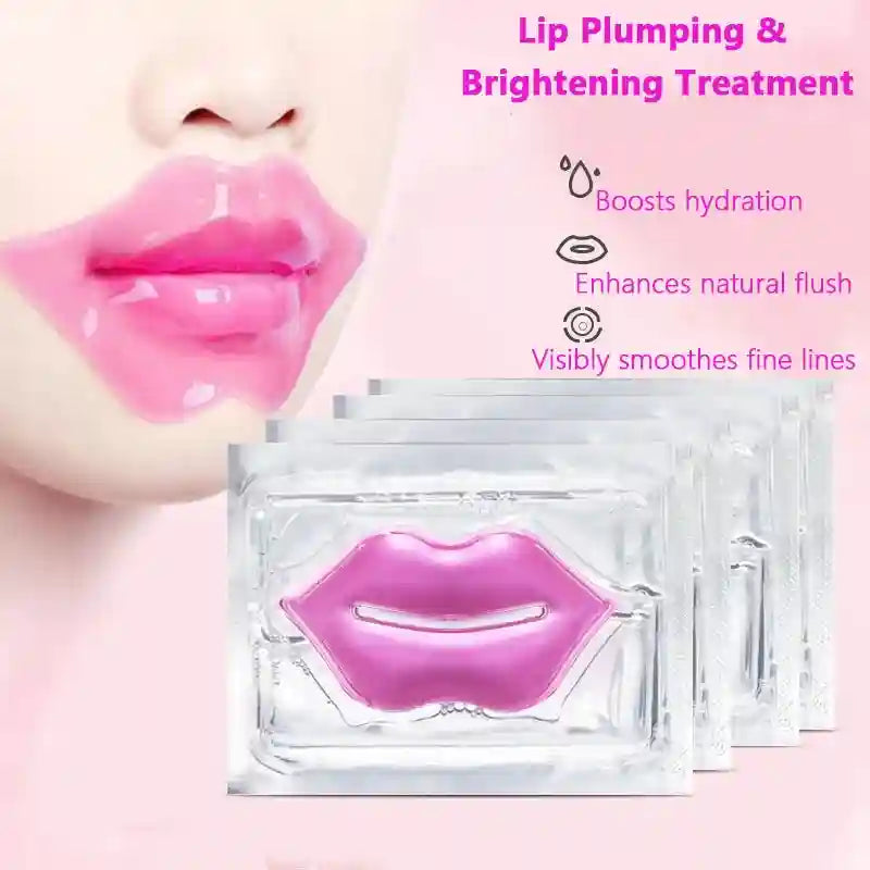 Collagen Lip Masks - 6pc Hydrating Gel Treatment for Soft Plump Lips Lip Care Tidesmit