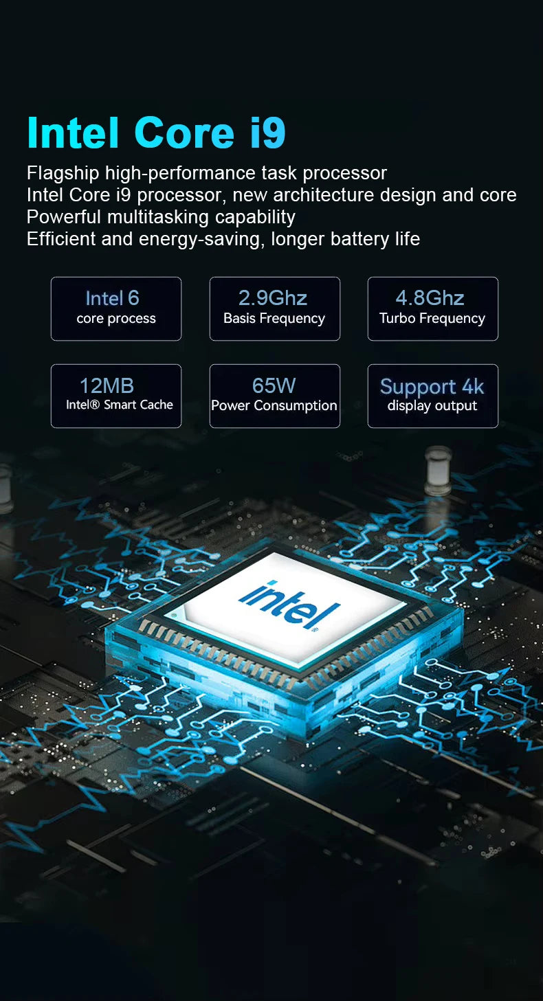 2026 15.6" Intel Core i9 9900U Laptop Computer PC Windows 11 Pro 16GB RAM 1TB 2TB SSD Laptops Office Fingerprint Unlock Game PC