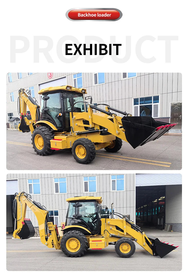 Customized China Factory 4X4 Mini Excavator Towable Backhoes Price Tractor Backhoe Excavator Loader