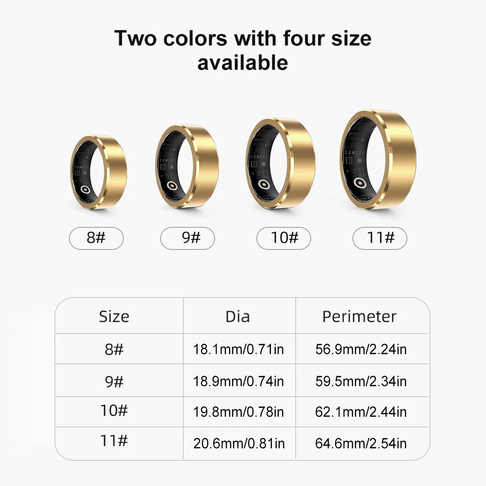 Smart Health Ring: Waterproof Fitness Tracker & Sleep Monitor Tidesmit