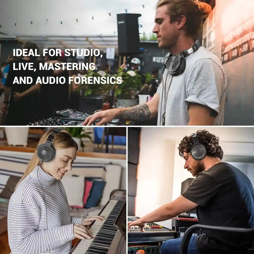 Wired Studio Headphones - Pro Over-Ear Monitoring Audio by OneOdio Tidesmit