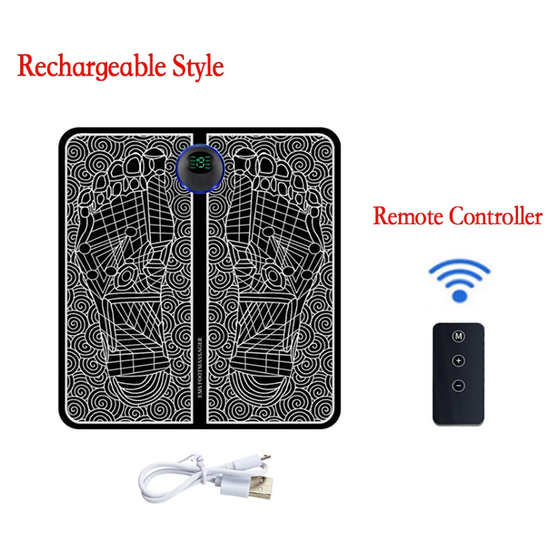 Electric Foot Massager Mat for Deep Tissue Muscle Relief - 5 Variants Body Shaping Massage Equipment type 4 Tidesmit