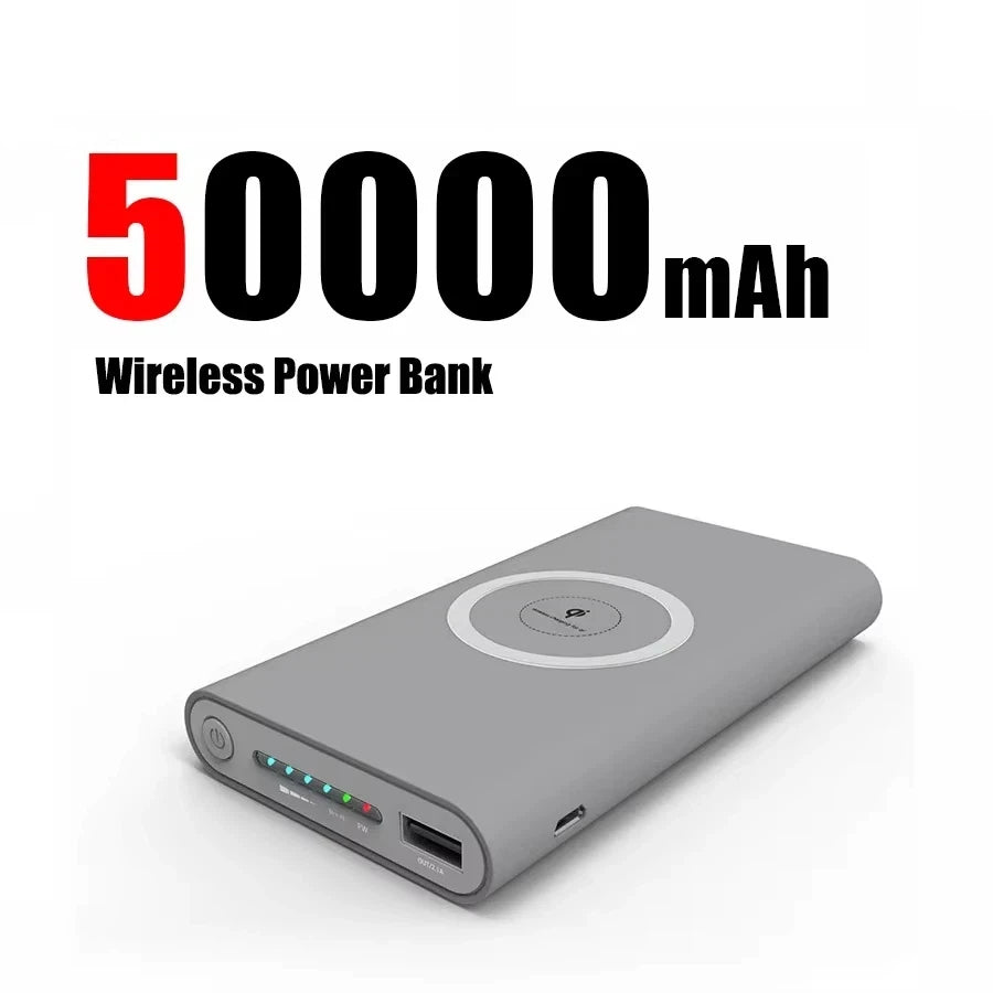 Tidesmit 50000mAh Fast Charging Power Bank with PD USB-C Grey 50000mAh Tidesmit