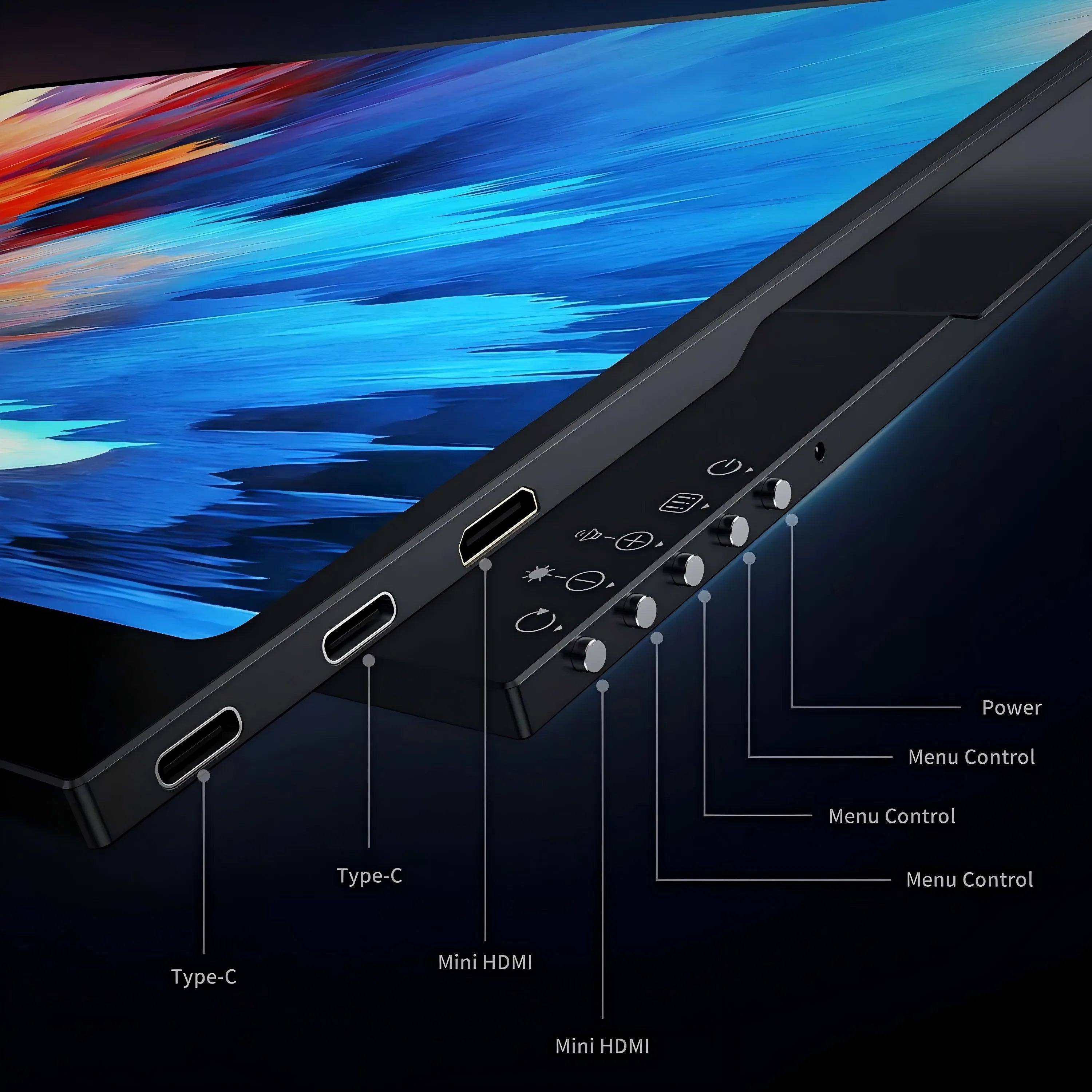UPERFECT 16" OLED Portable Monitor 3K Mobile Display 120Hz 100% DCI-P3 500Nits 1MS Eye Care External Screen for Mac PC PS5 XboX