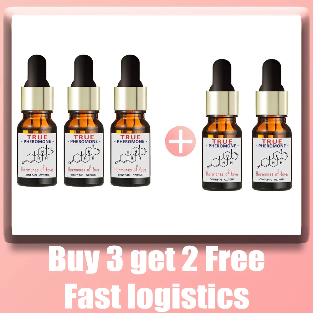 Pheromone Oil for Men - Long-Lasting Scent for Natural Attraction Scrubs Treatments 5PCS Tidesmit