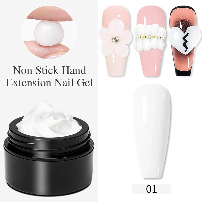 3D Sculpture Gel Nail Polish 15ml - Professional Soak Off Formula Permanent Makeup Machines solid extension 01 Tidesmit