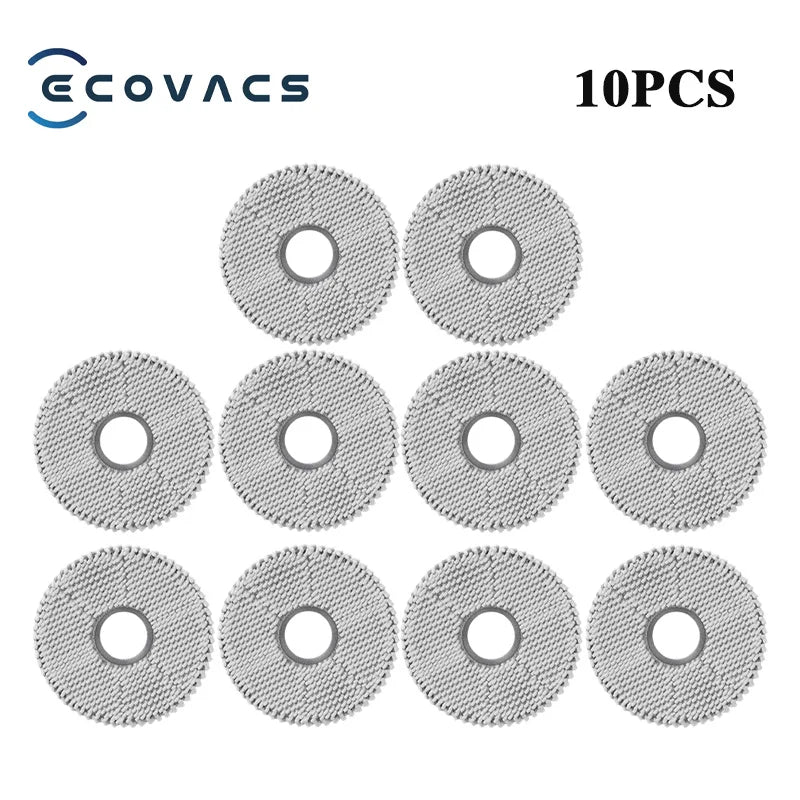 Tidesmit replacement parts set for Ecovacs X5 OMNI including dust bags, main brush, side brushes, filters, and mops.
