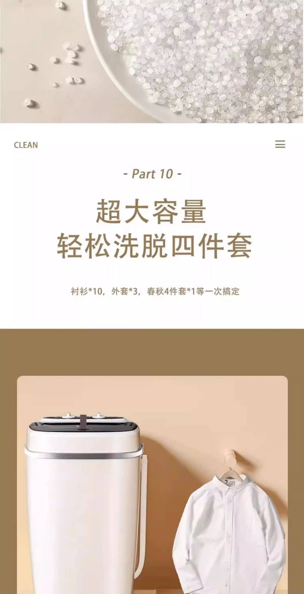 Tidesmit Mini Semi-Automatic Washing Machine