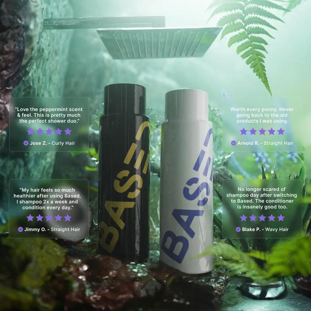 BASDE Sea Salt Hair Care Shampoo Conditioner Hair Wax For Men Strong Hold Hair Styling Instant Shaping Long-Lasting Natural
