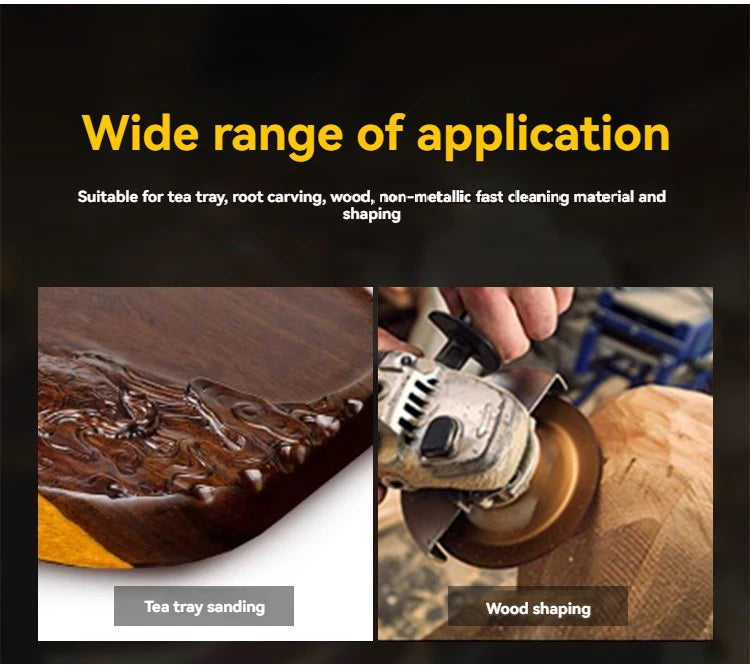 4" Woodworking Shaping Sanding Prick Saw Blade Angle Grinder Round Polishing Disc Wood Tea Tray Carving Power Tools Accessories