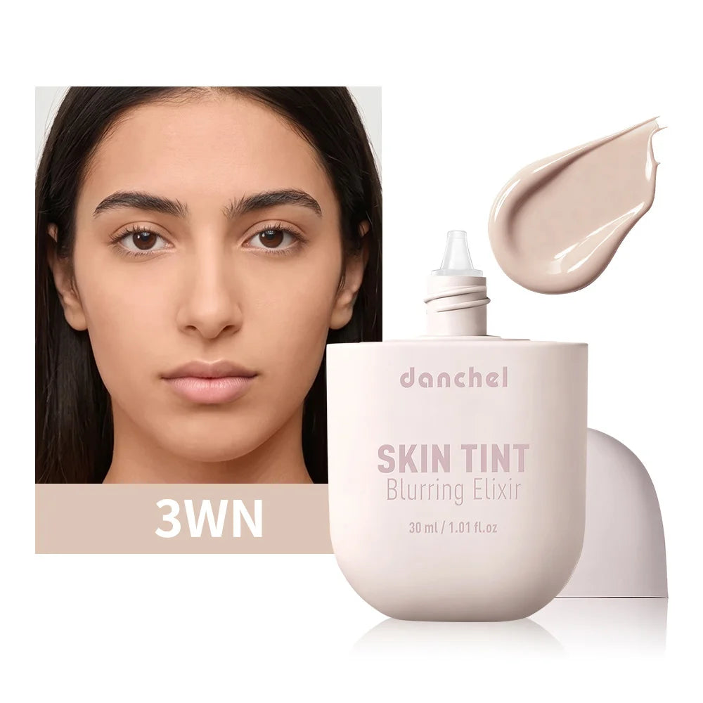 Tidesmit Skin Tint Blurring Elixir Foundation shade swatch showing hydrating full coverage for all skin tones